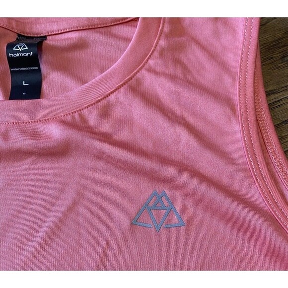 Haimont Women's Athletic Tank Top Size Large Dry Fit Sleeveless UPF Medium Coral - Picture 6 of 7